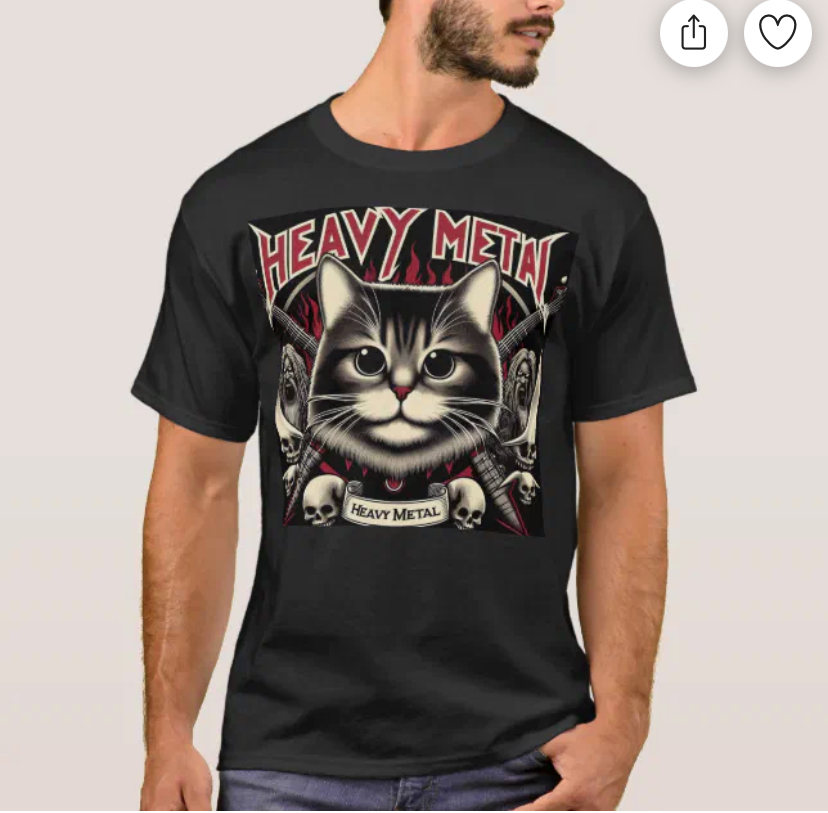 😼 Rock Loud. Nap Hard. — The Heavy Metal Cat T-Shirt Has Arrived