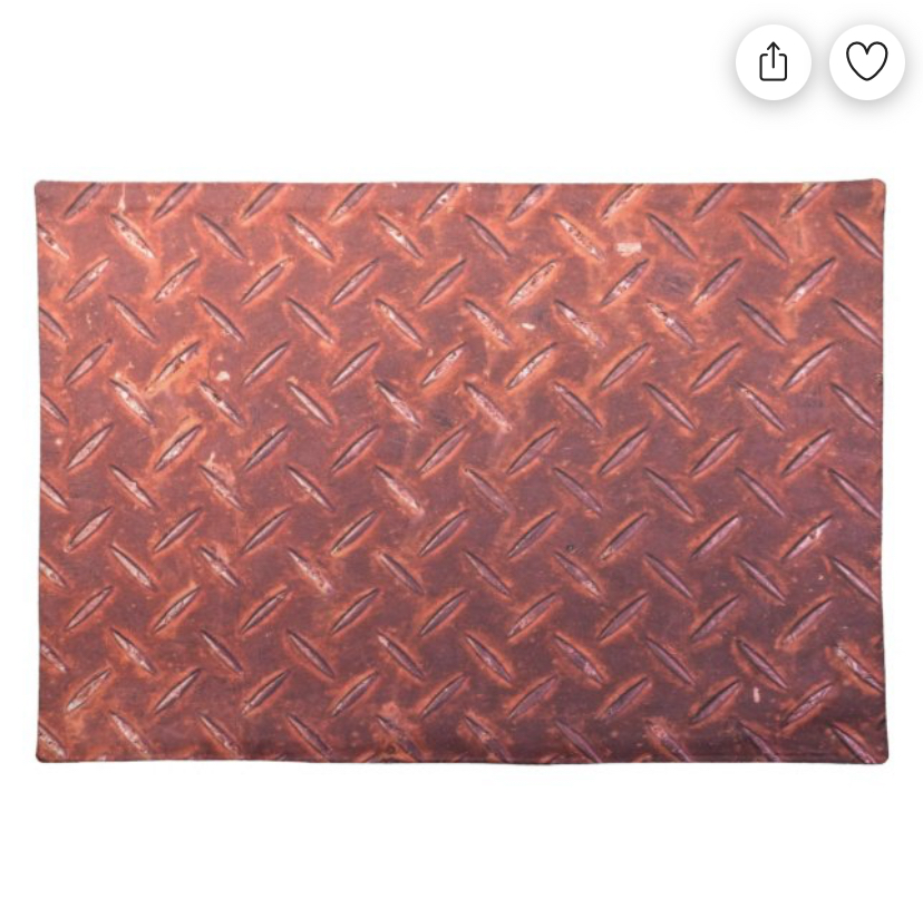 🛠️ Is It Rusty Iron? Nope. It’s a Placemat.